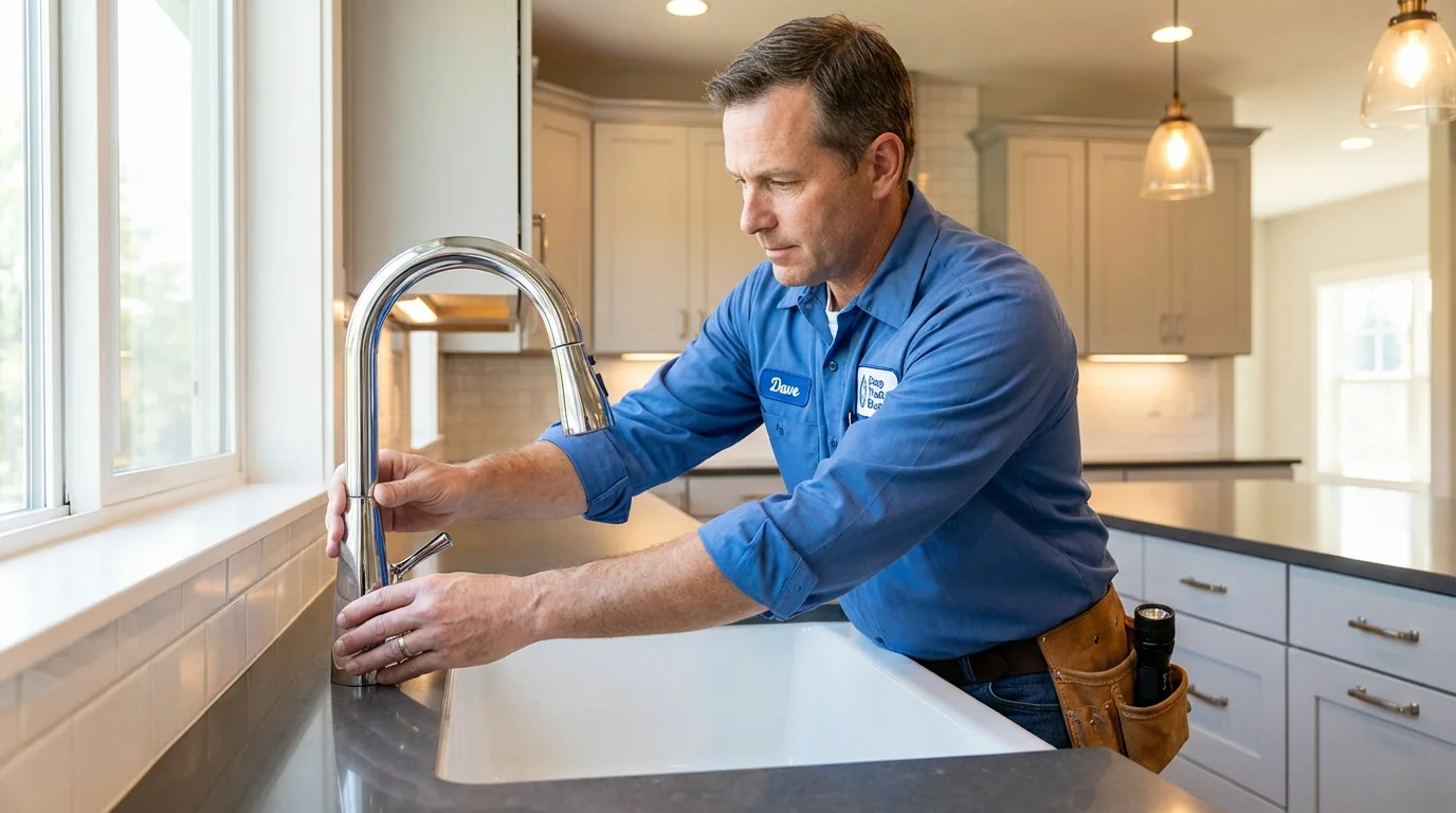 Kitchen faucet installation by Johns Plumbing LLC in Herkimer